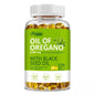 Oregano Oil Softgels - with Oregano & Black Seed Oil, for Digestion, Relieves Bloating, Boosts Immune, Antioxidant - 120Pcs