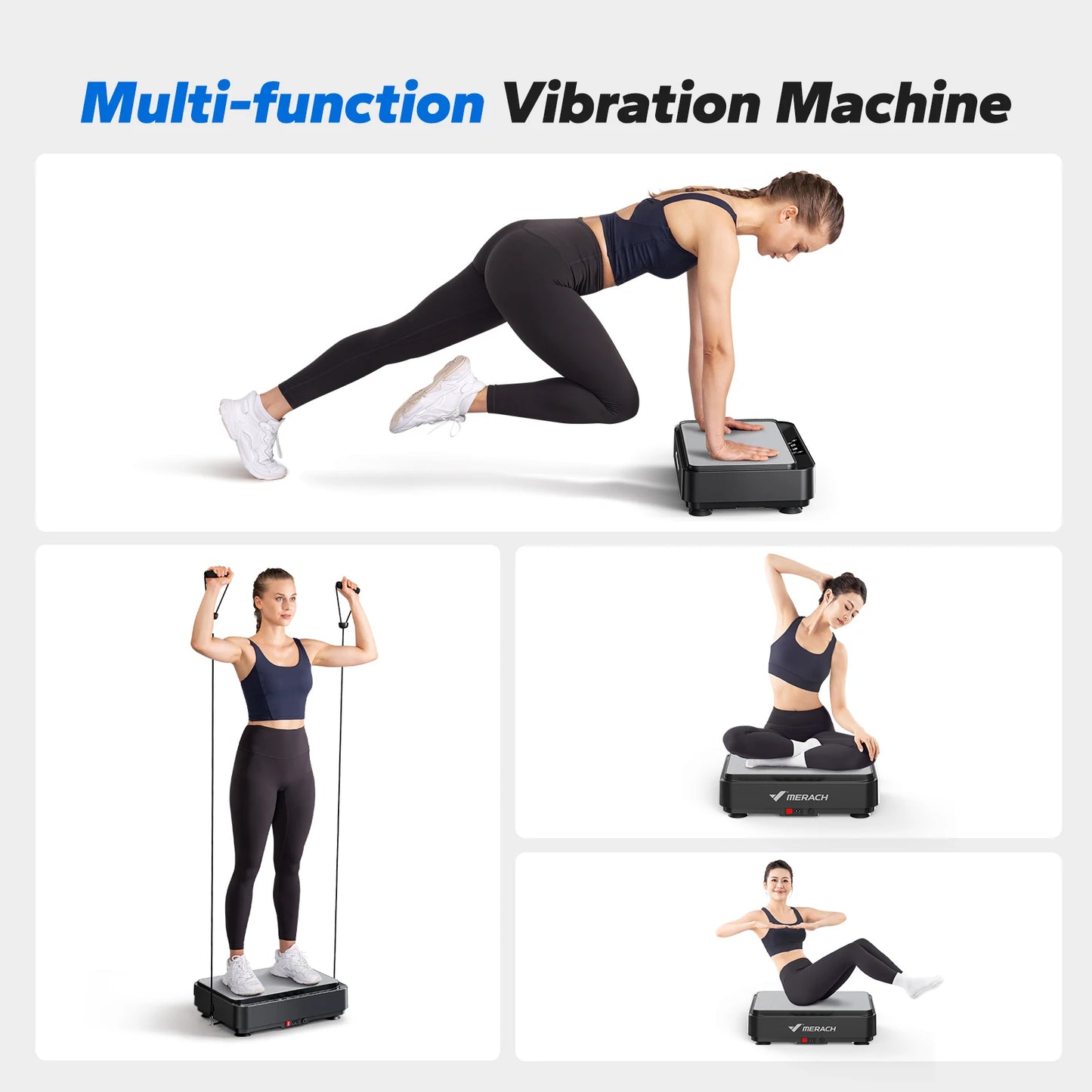 Vibration Plate Exercise Machine Vibration Plate for Lymphatic Drainage Relieve Pain Help Sleep Fat Burning Weight Loss