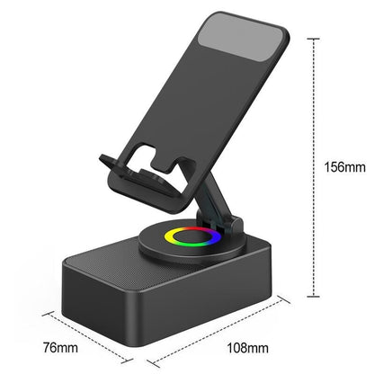 Wireless Audio Bluetooth Speaker 5In1 Phone Holder Emergency Rechargeable