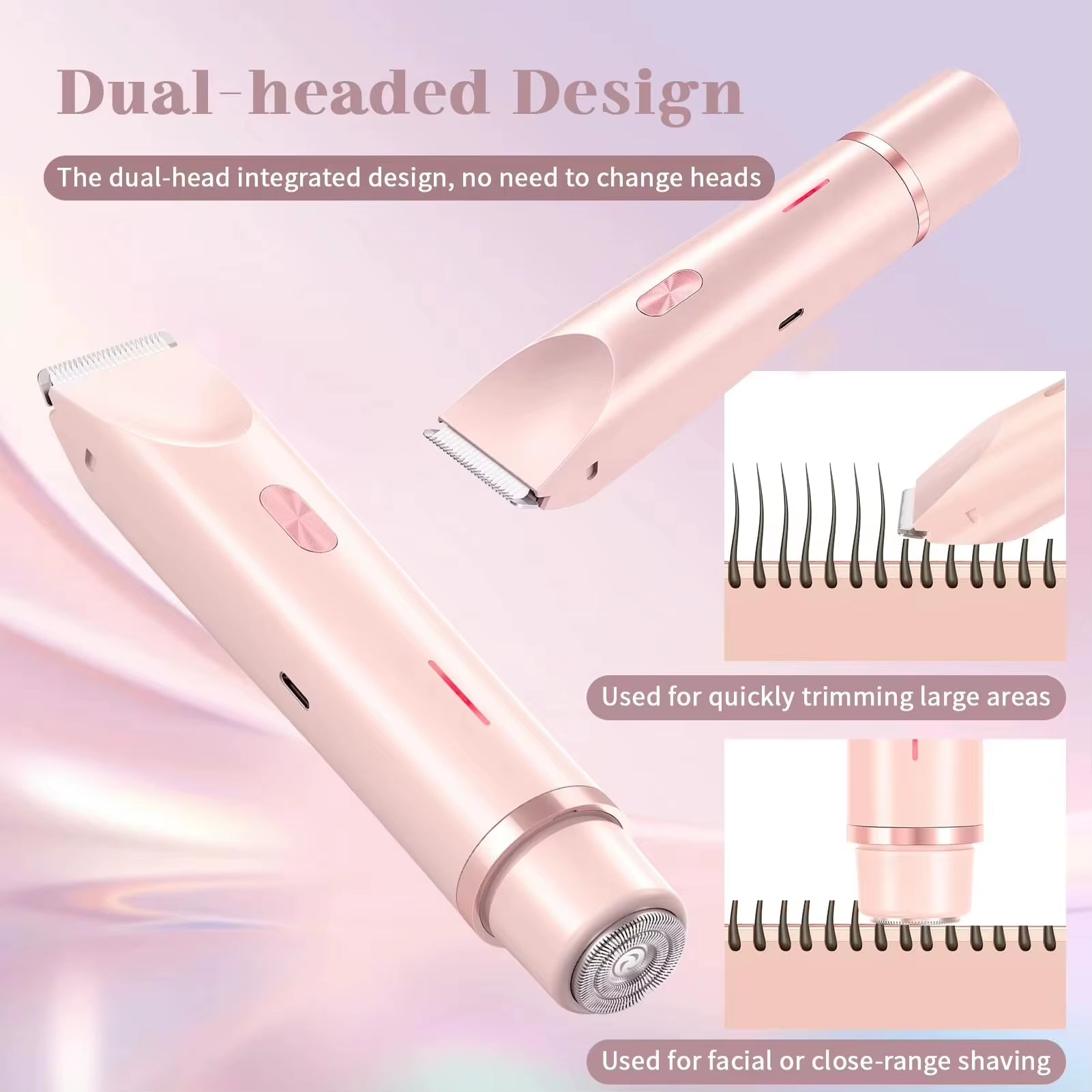 Electric Shaver for Woman Female Razor Body Epilator Face Facial Mustache Leg Body Underarm Bikini Electric Hair Remover Trimmer
