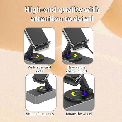 Wireless Audio Bluetooth Speaker 5In1 Phone Holder Emergency Rechargeable